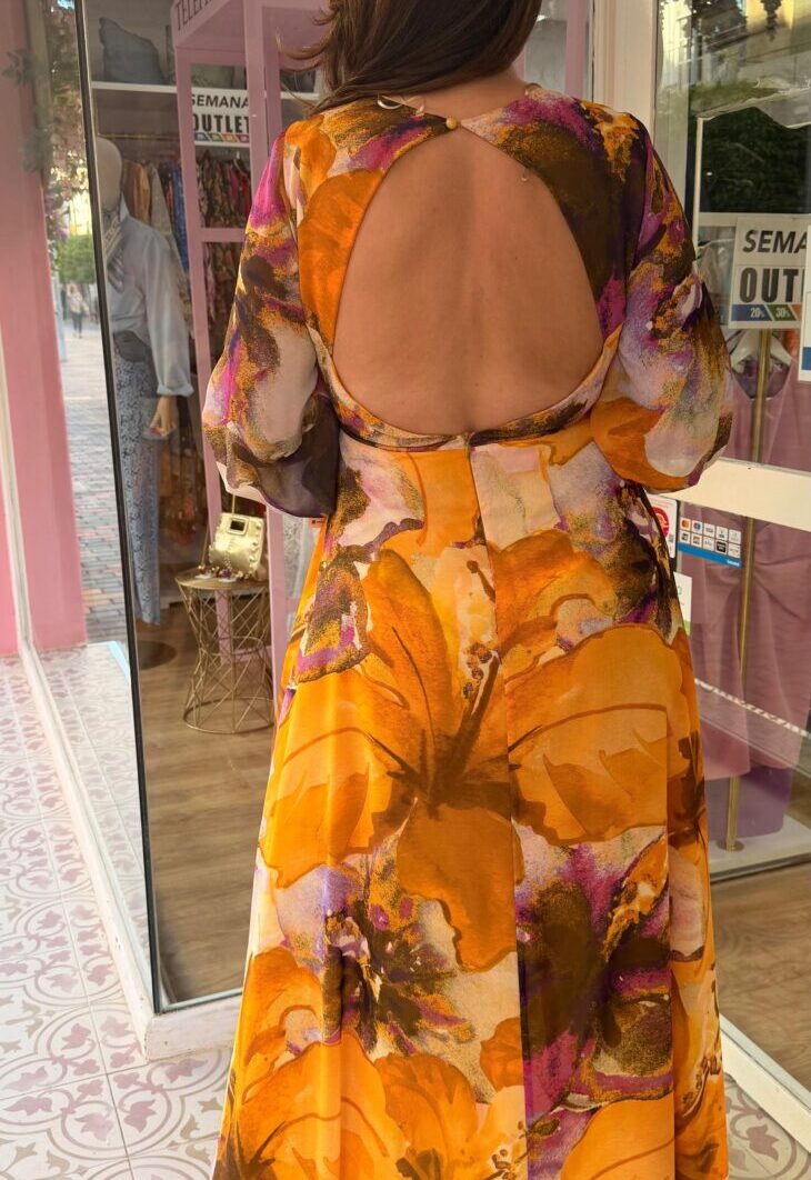 Alternative view of Vestido Yamena Amarillo