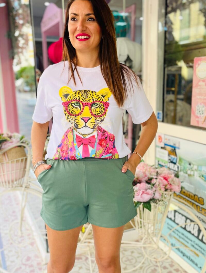 Pantalón Chandal Corto Verde