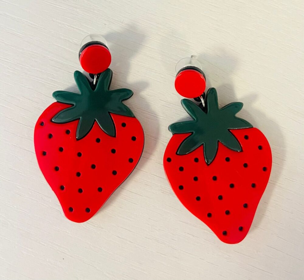 Pendientes Fresa