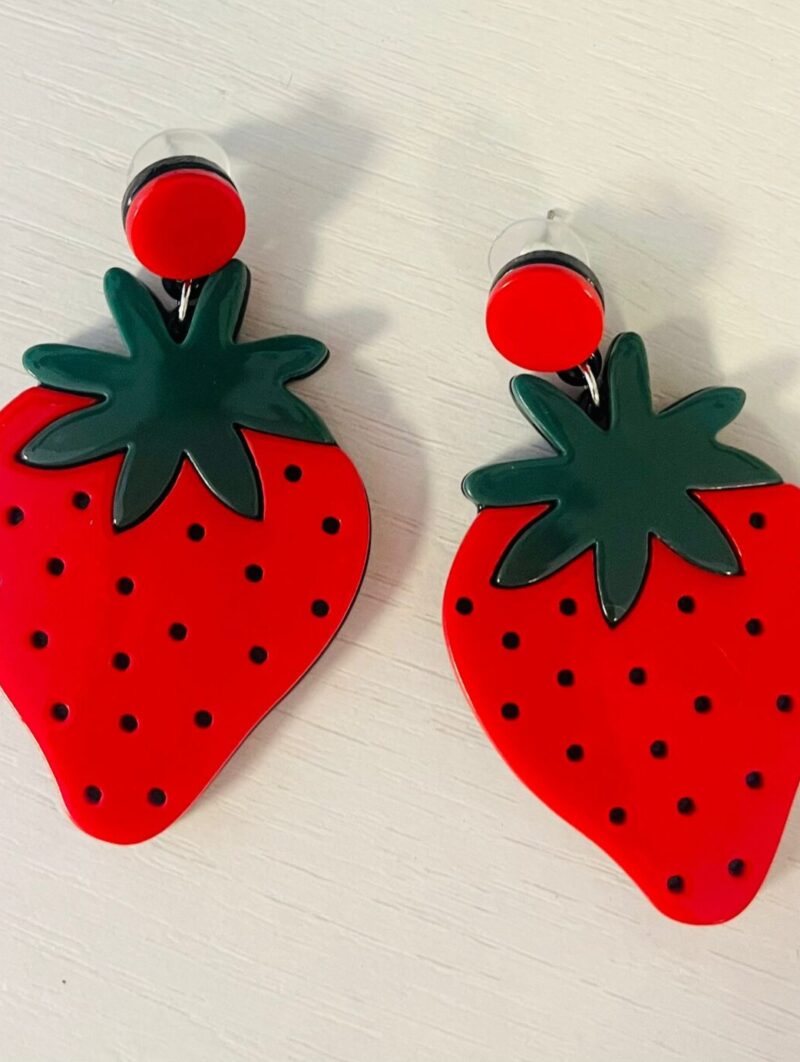 Pendientes Fresa