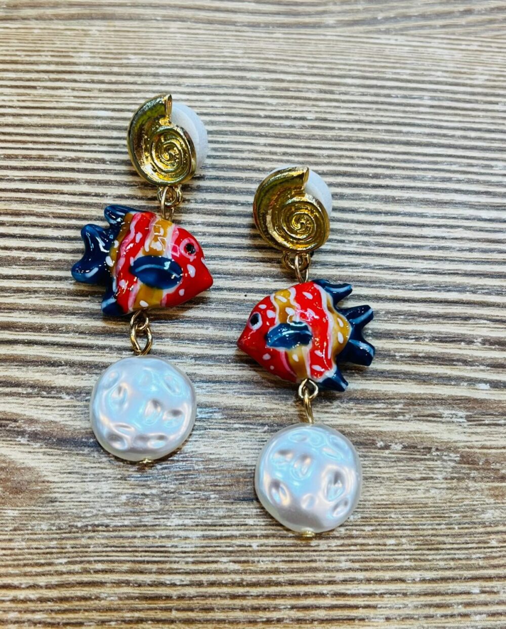 Pendientes Pez Rojo
