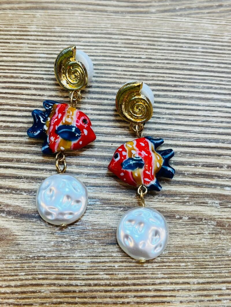 Pendientes Pez Rojo