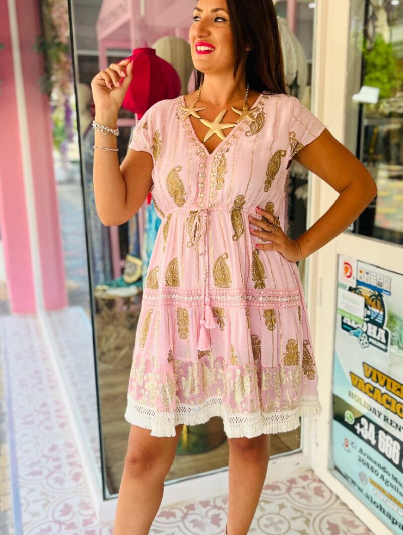Vestido Jamaica Rosa