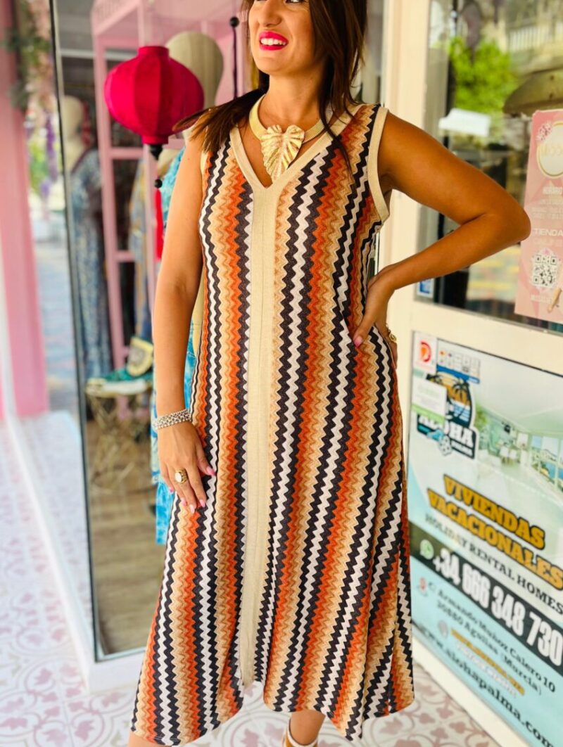 Vestido Serpentina Naranja