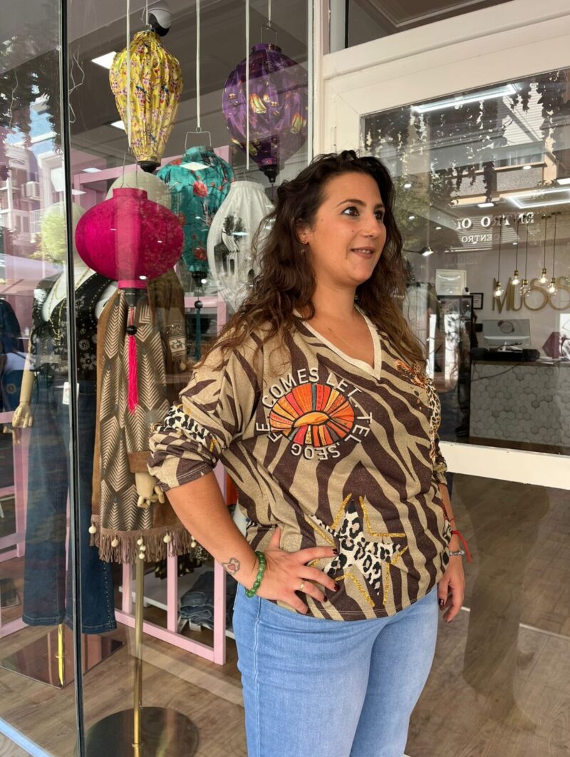 Alternative view of Camiseta Tigre Sol