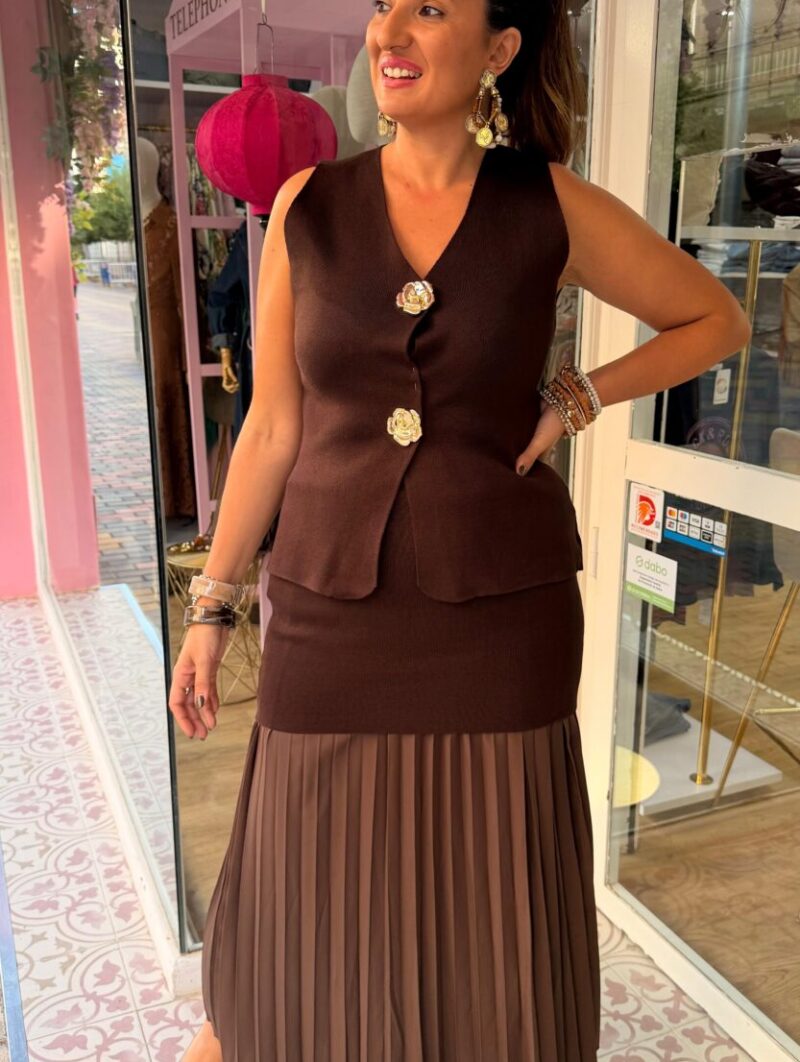 Conjunto Salsa Marrón Chocolate