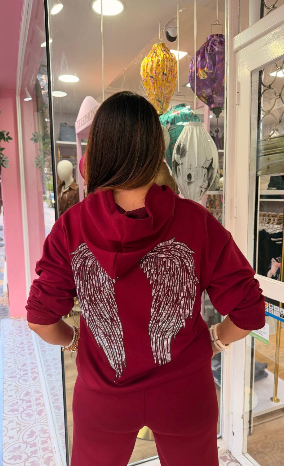 Sudadera Angel Granate