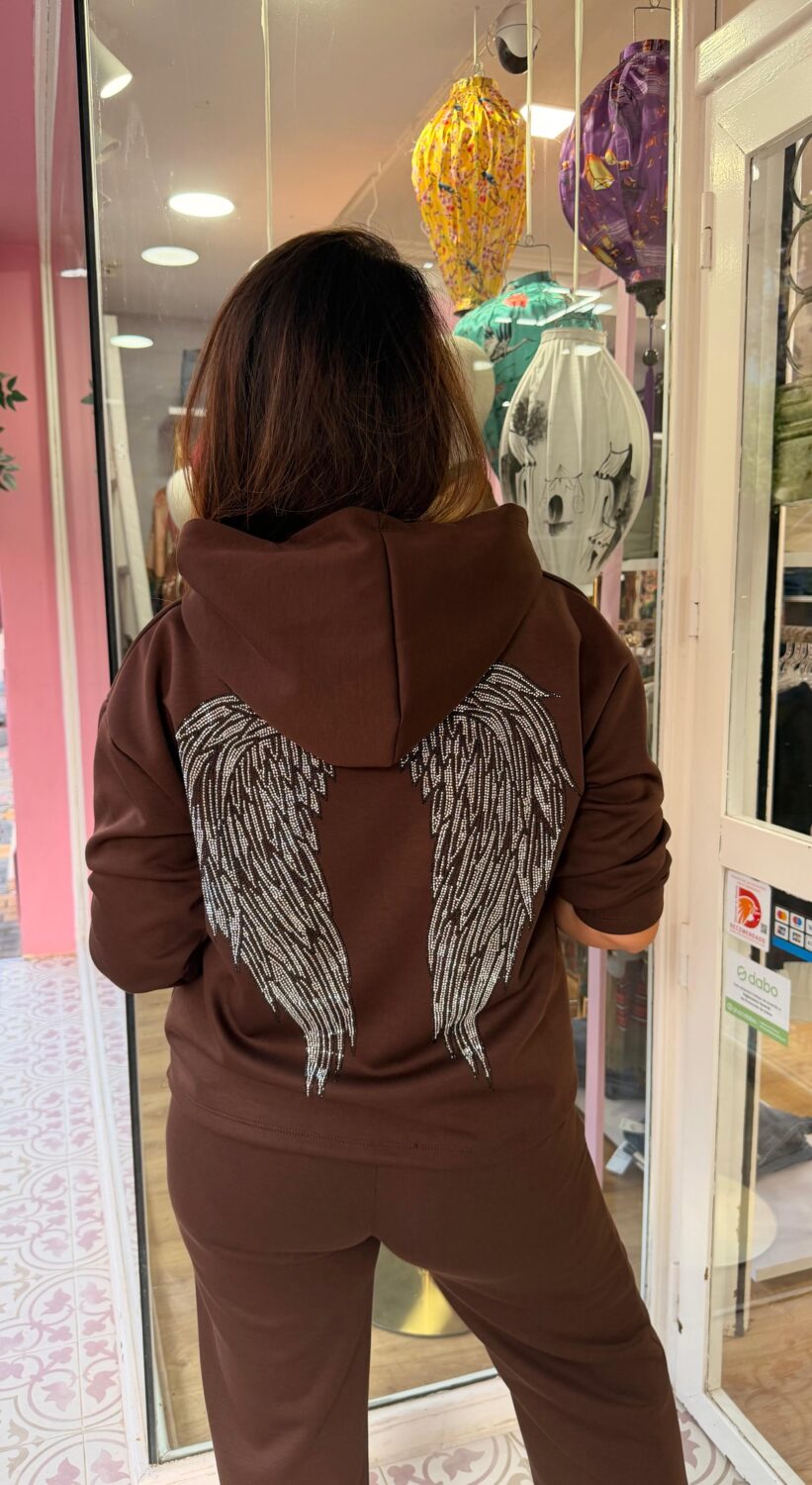 Sudadera Angel Marrón
