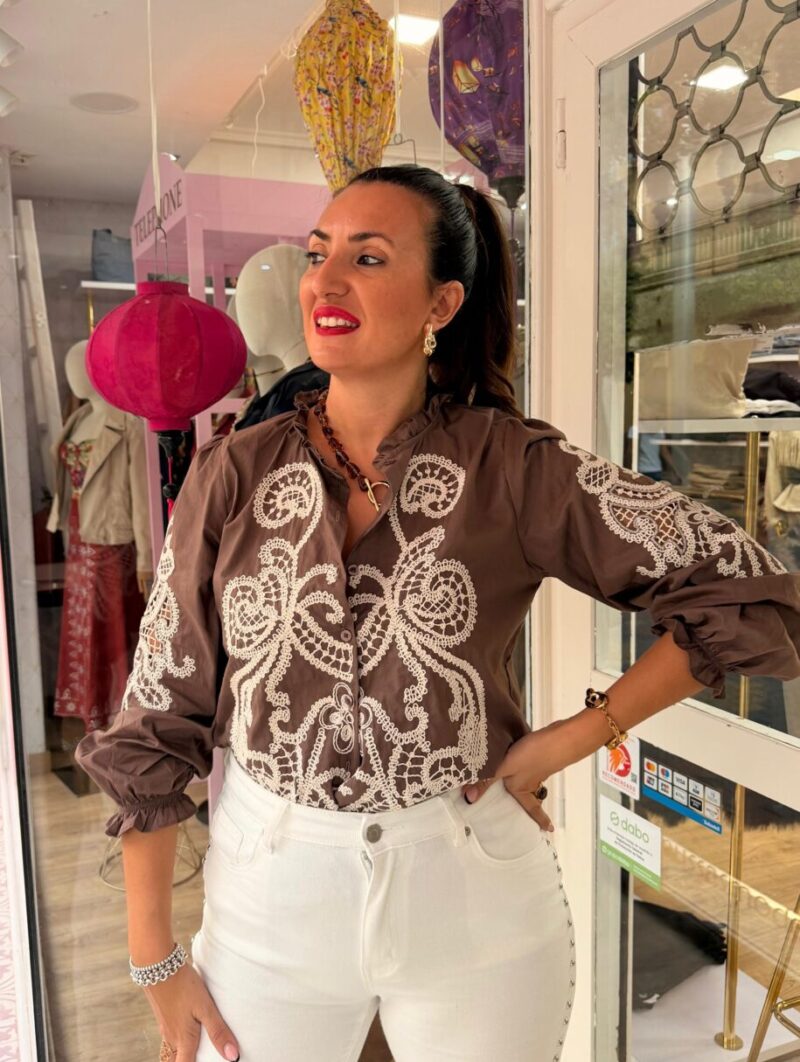 Blusa Barroca Marrón