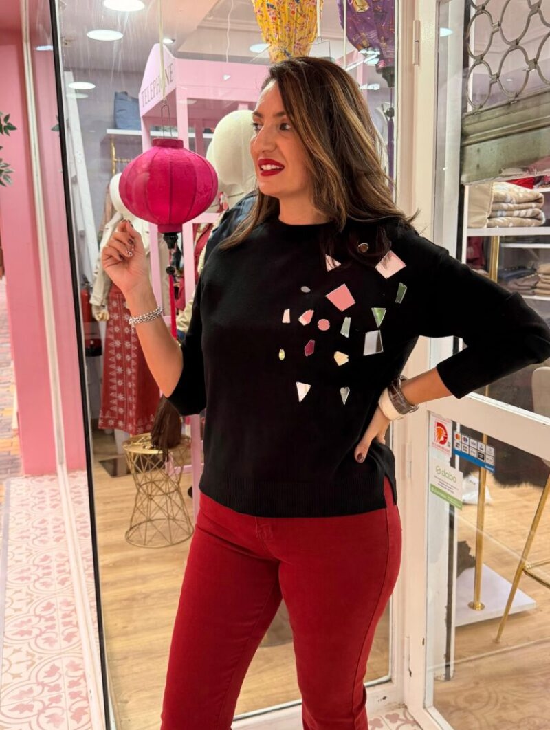 Alternative view of Jersey Espejo Negro