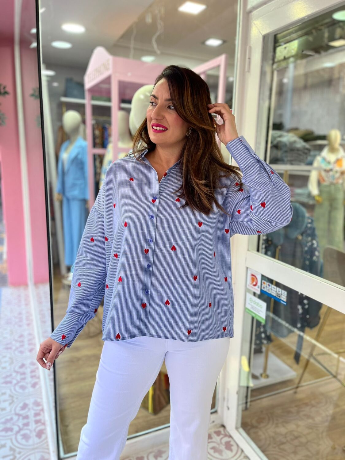 Blusa San Valentin Azul