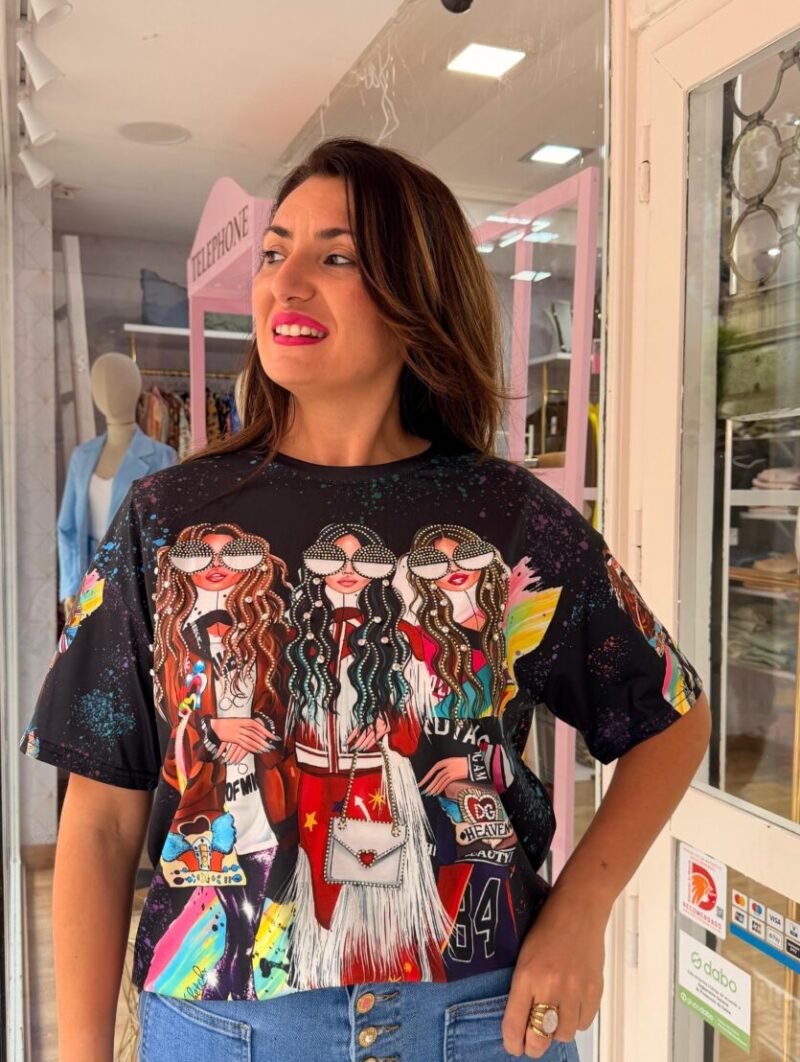 Camiseta Chicas Mussas Negra