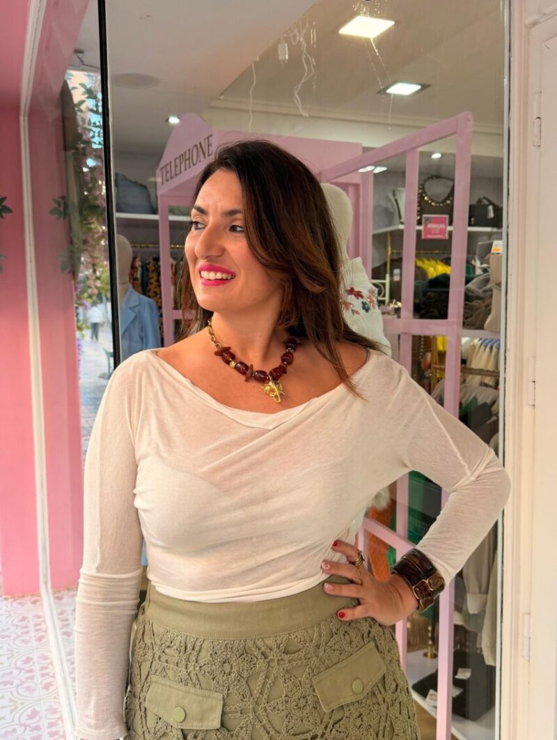 Camiseta Perla Beige