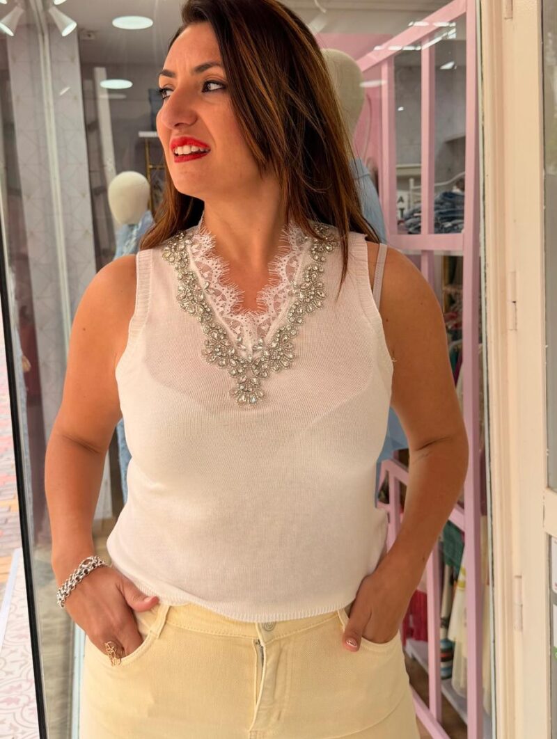 Jersey Brillantes Blanco