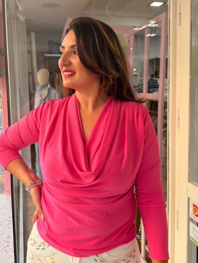 Alternative view of Blusa Cascada Fucsia