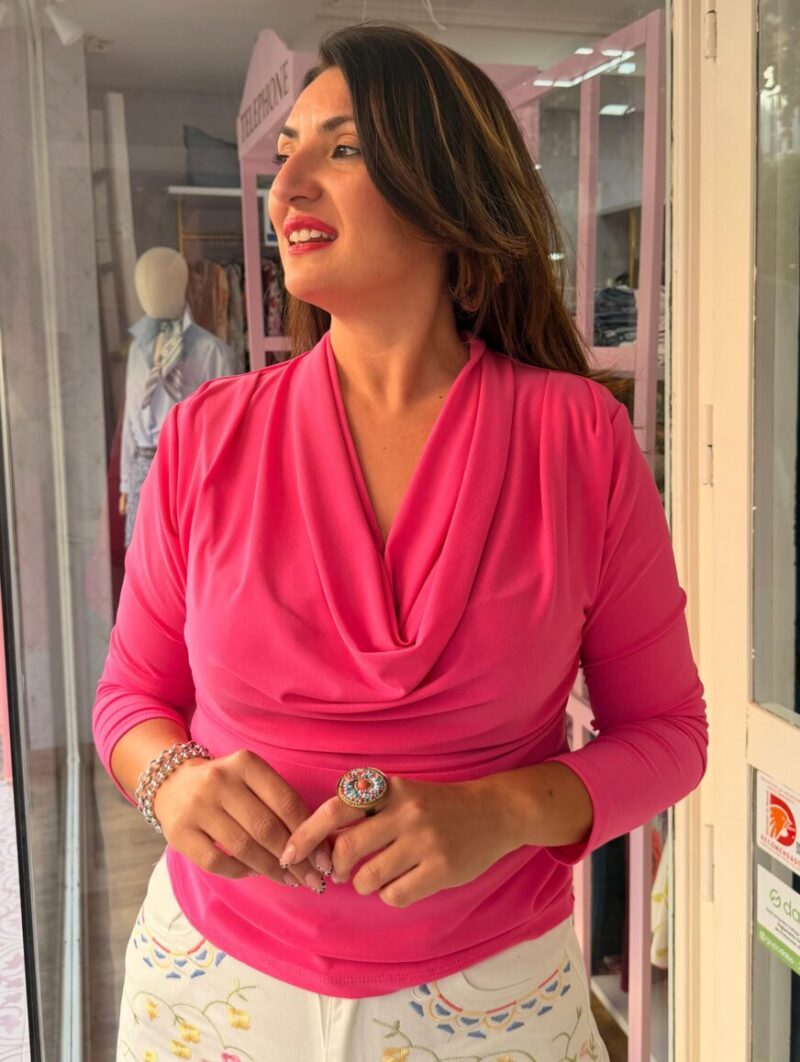Blusa Cascada Fucsia