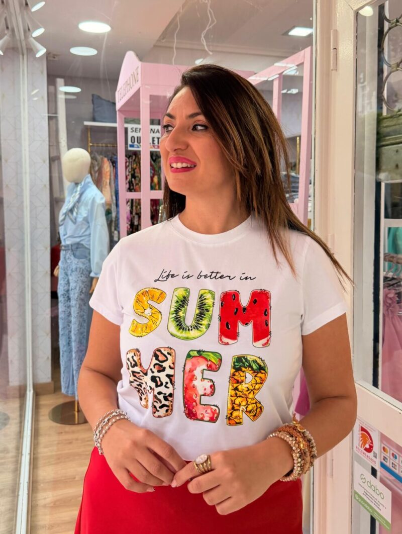 Camiseta Summer Blanca