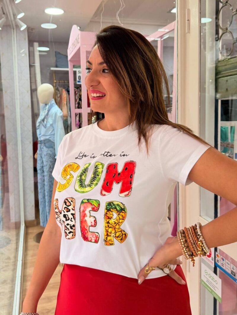 Alternative view of Camiseta Summer Blanca