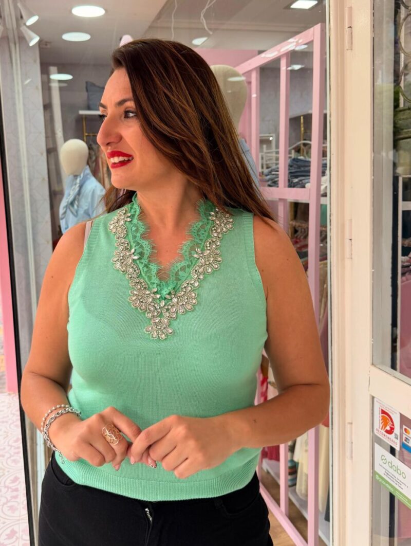 Jersey Brillantes Turquesa