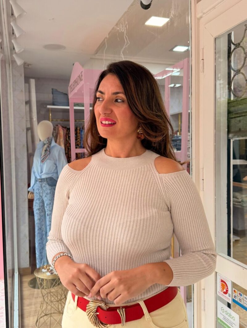 Alternative view of Jersey Claudia Beige