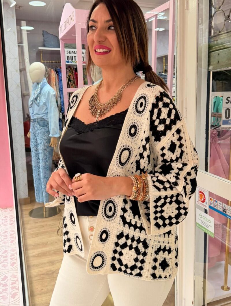 Rebeca Crochet Milos Negro