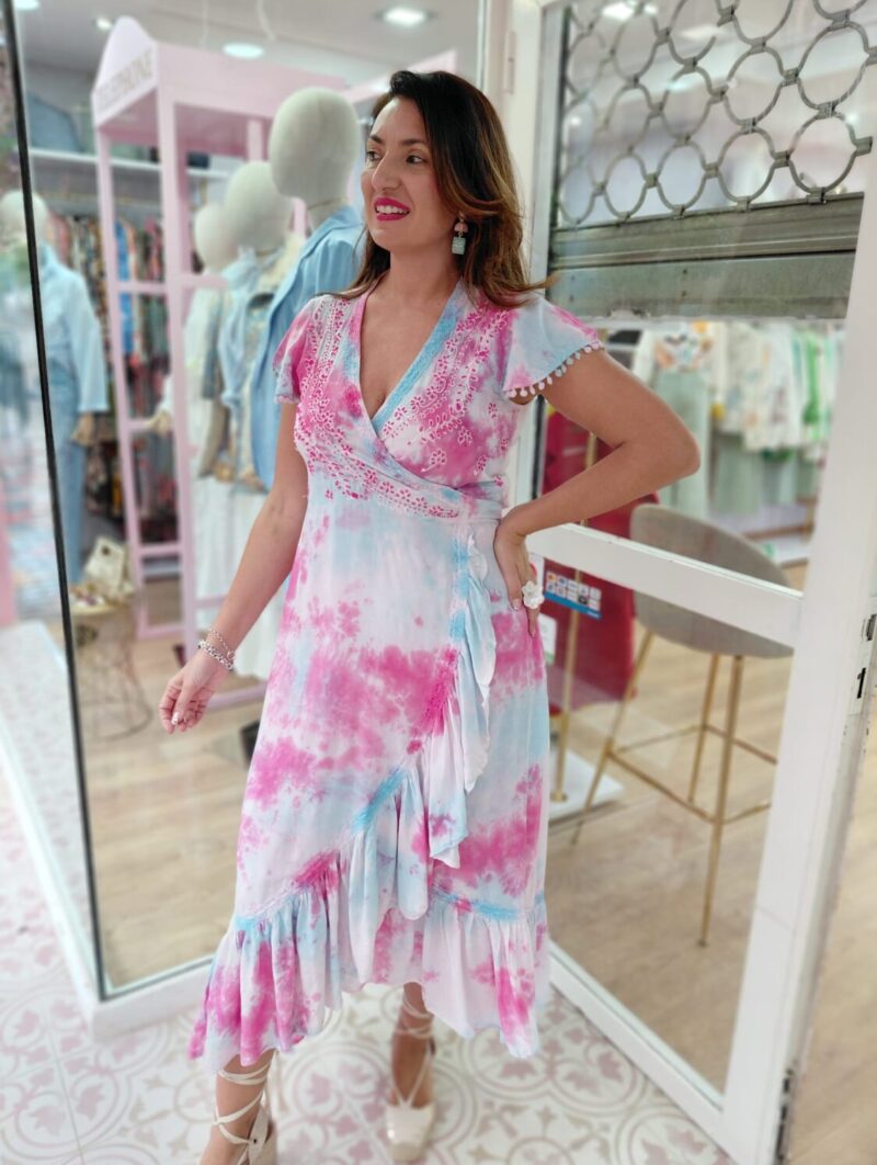 Vestido Acuarela Rosa