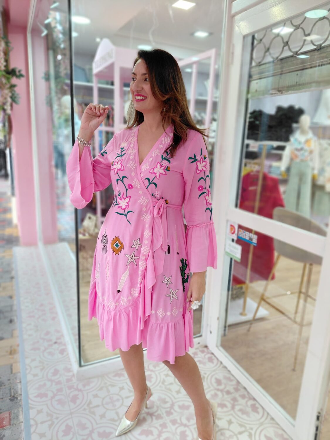 Vestido Indira Rosa - Imagen 2