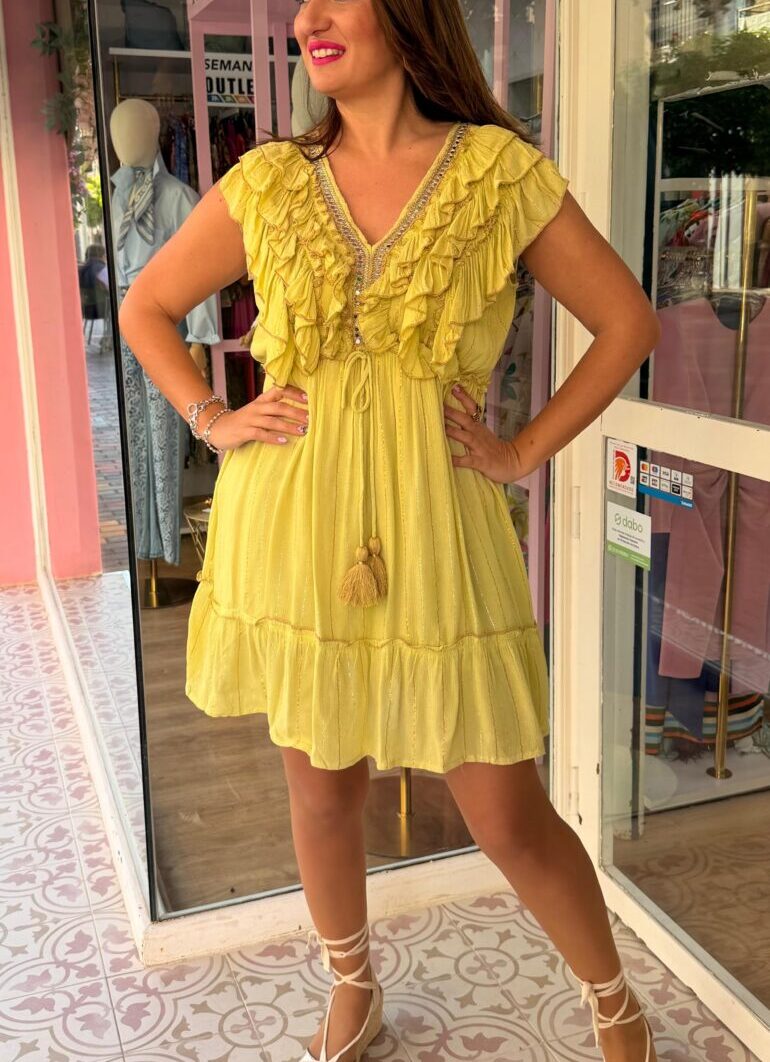 Alternative view of Vestido Chile Amarillo