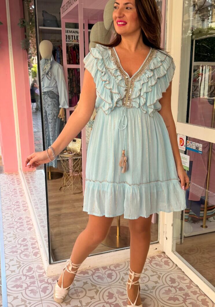 Alternative view of Vestido Chile Azul