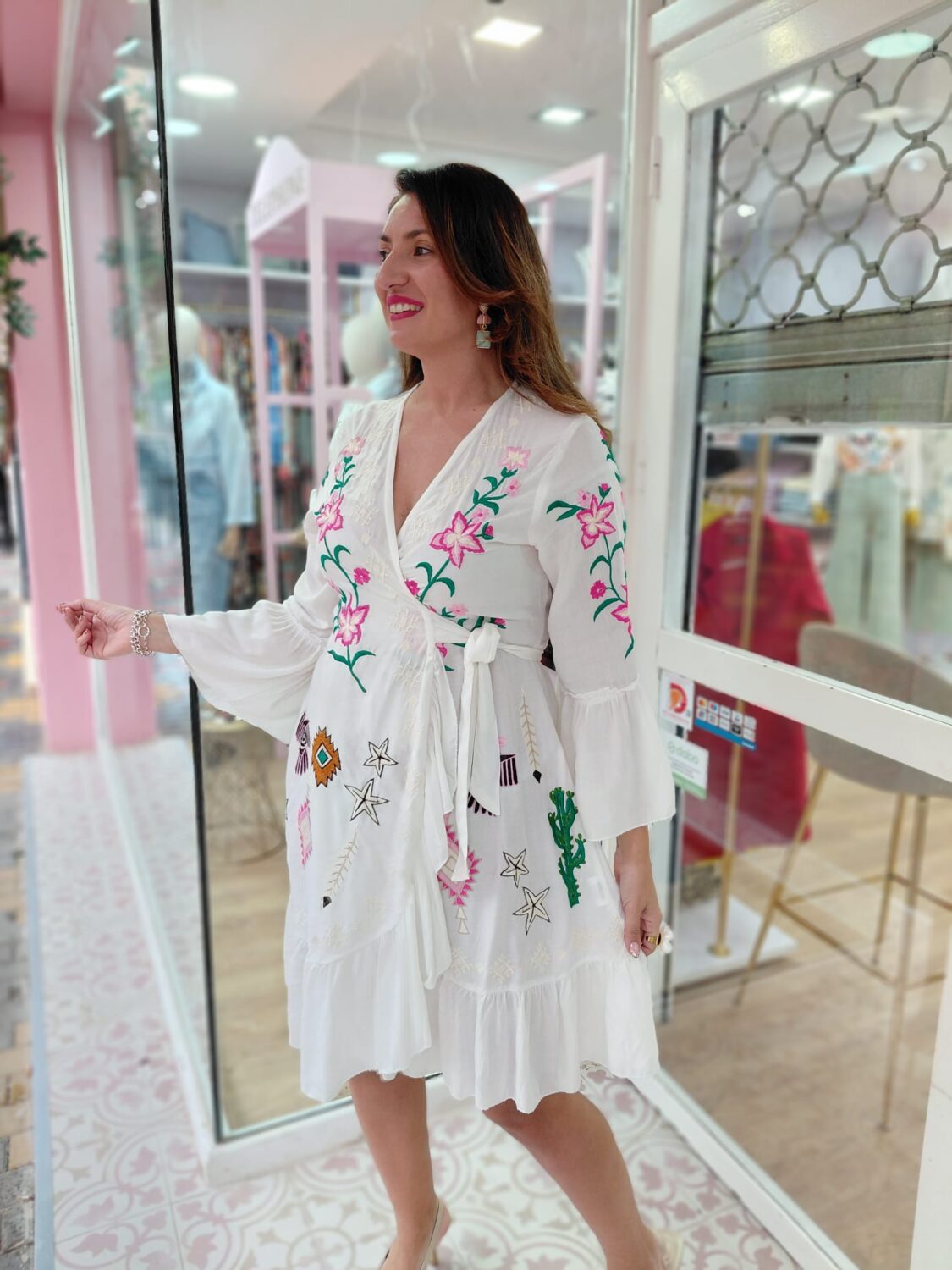Vestido Indira Blanco - Imagen 2