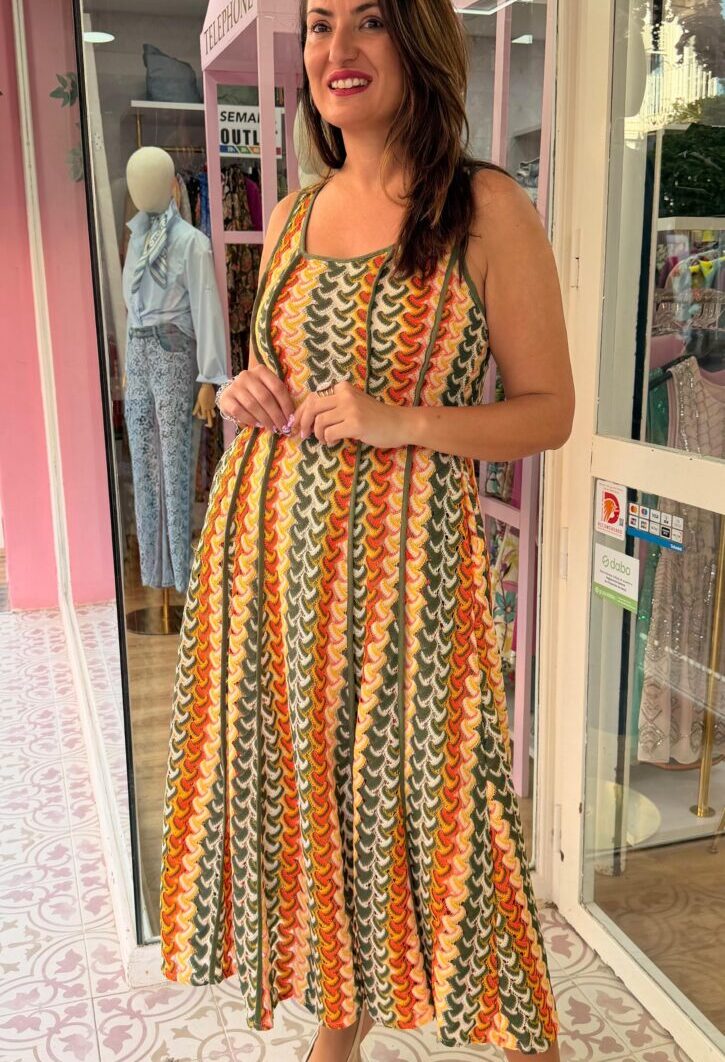 Alternative view of Vestido Zig Zag Verde