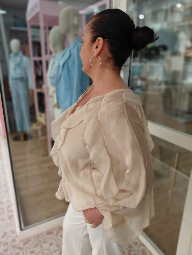 Alternative view of Blusa Abril Beige