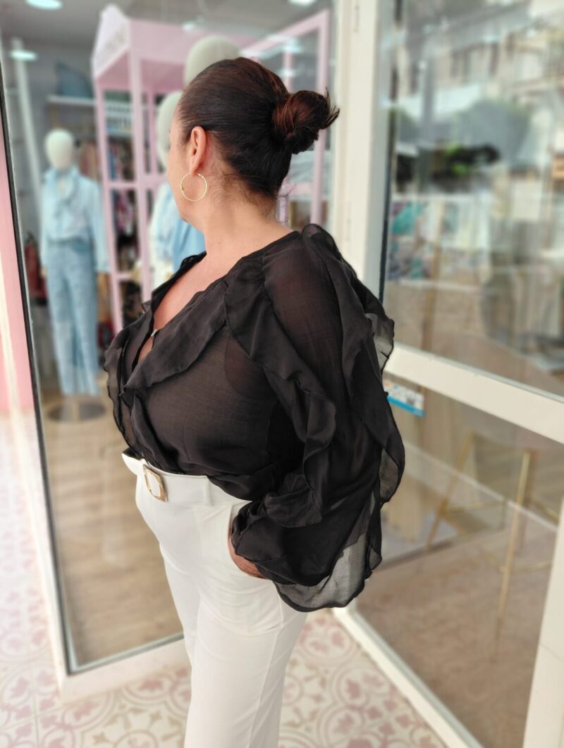 Alternative view of Blusa Abril Negra