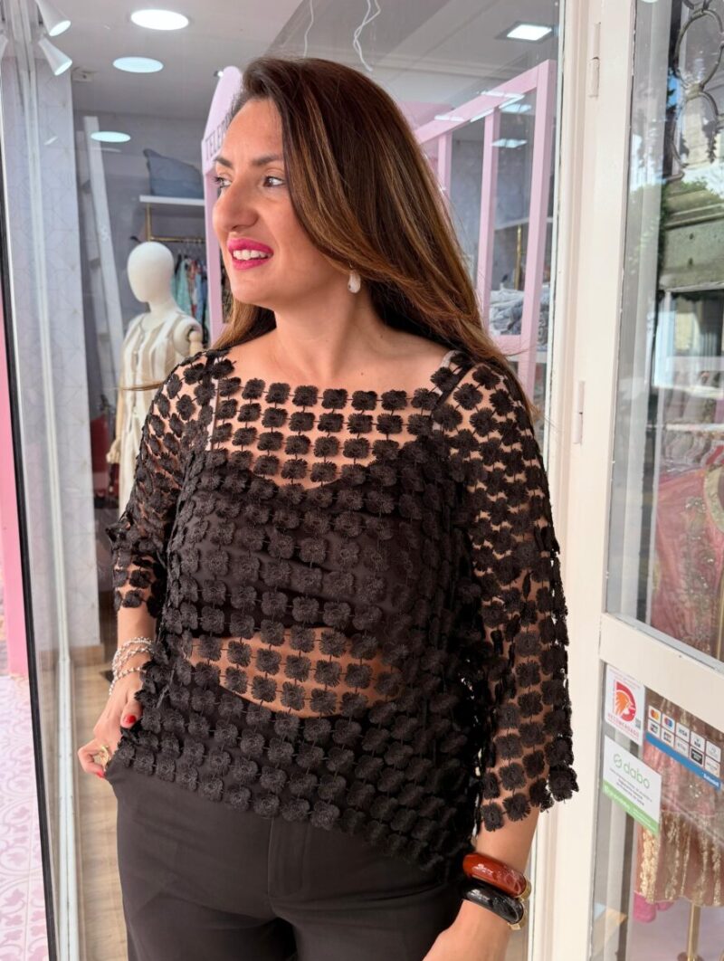 Blusón Mosaico Negro