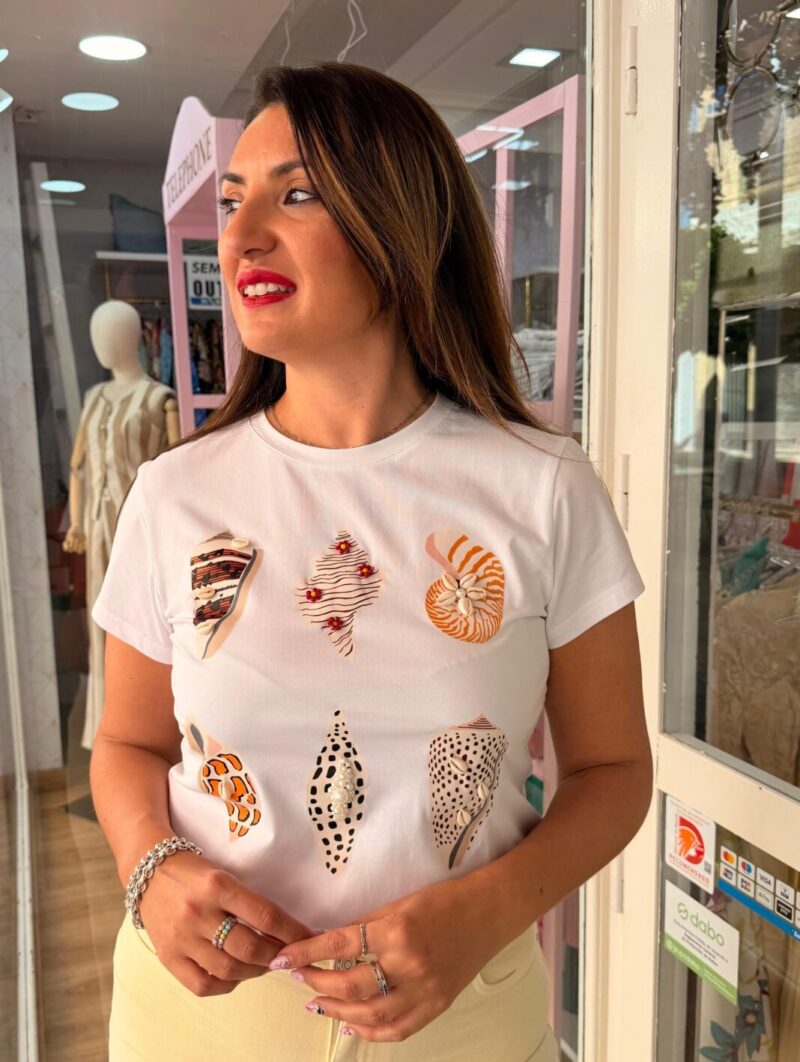 Camiseta Caracolas Blanca