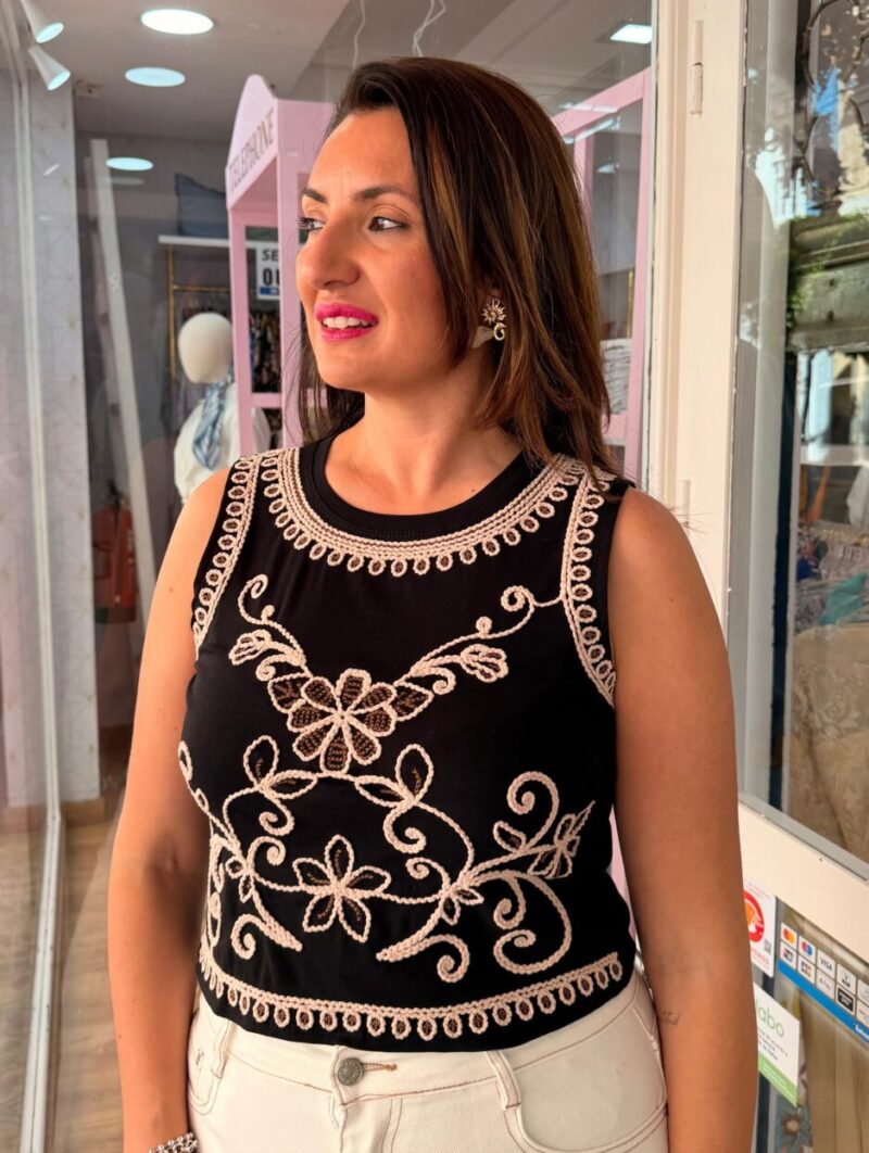 Alternative view of Camiseta Grecia Negro