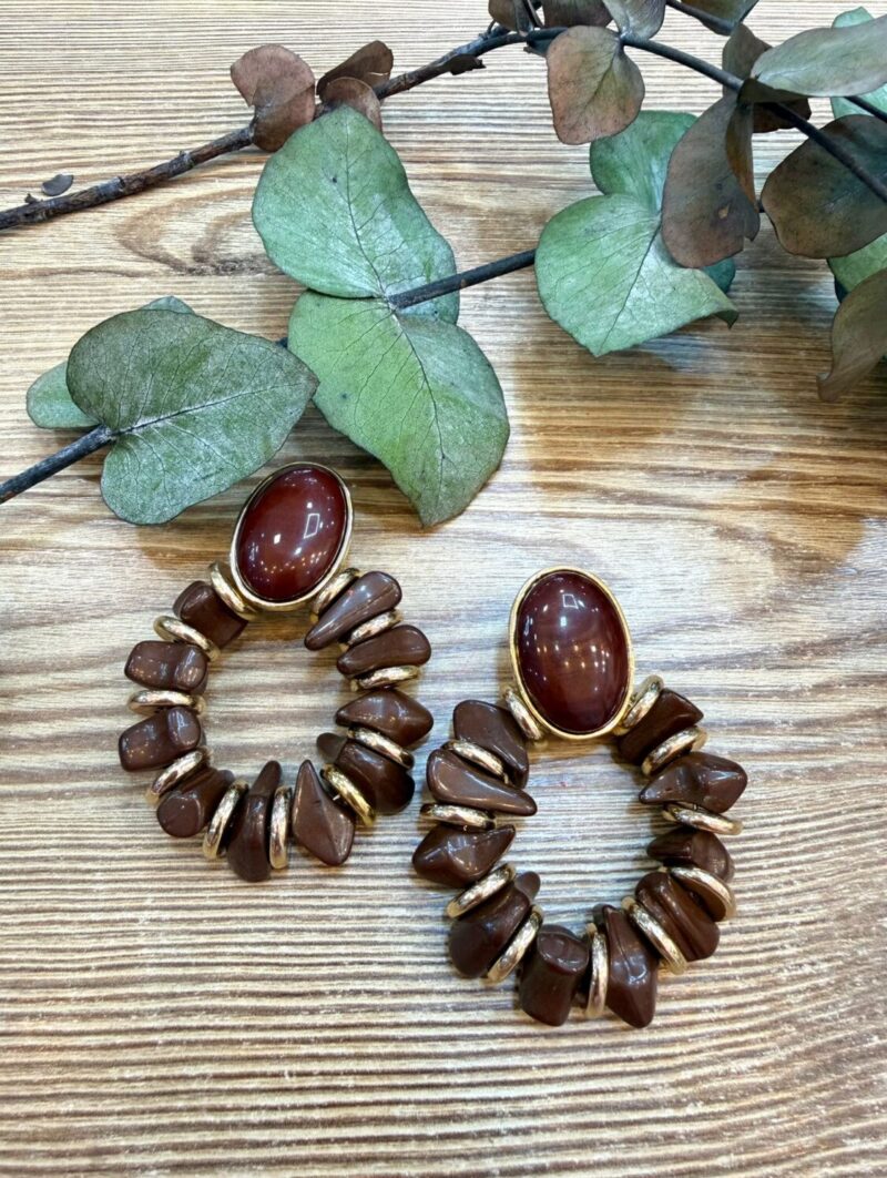 Pendientes Betty Marrón