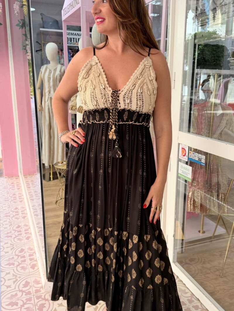 Alternative view of Vestido Renata Negro