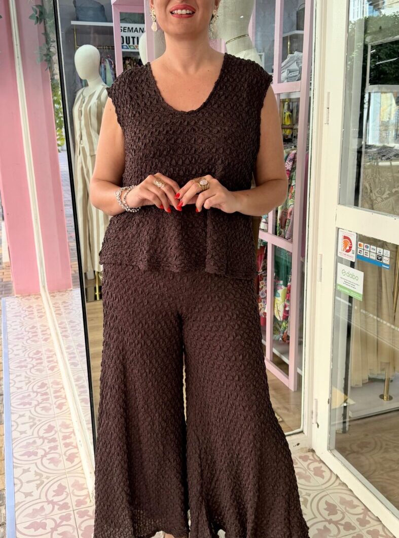 Alternative view of Conjunto Azahar Marrón Chocolate