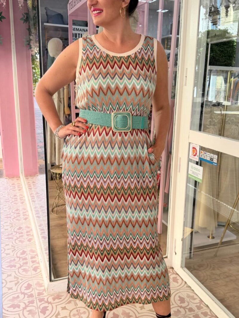 Alternative view of Vestido Caribe Azul