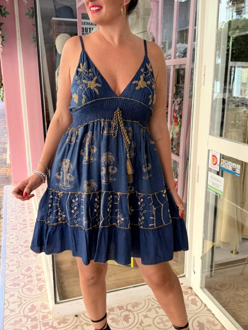 Vestido Malibú Denim Corto