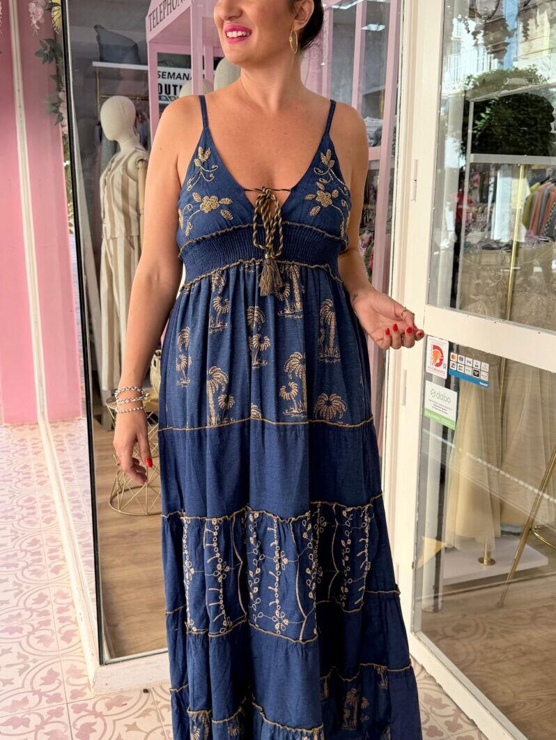 Vestido Malibú Denim Largo