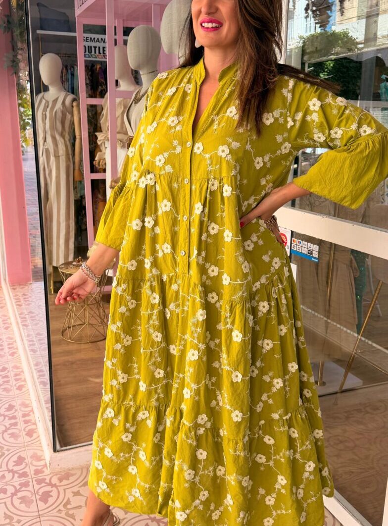 Alternative view of Vestido Primavera Largo Verde