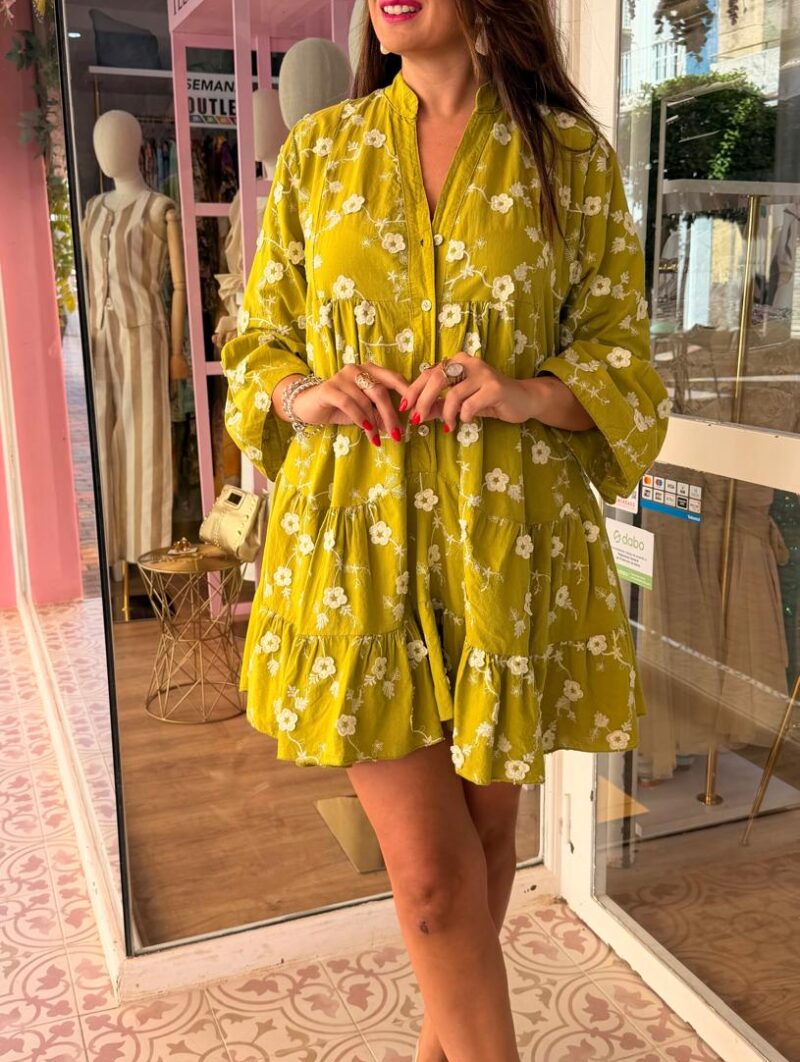 Alternative view of Vestido Primavera Corto Verde