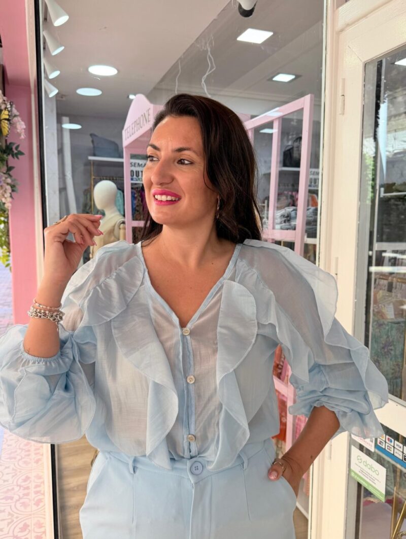 Alternative view of Blusa Abril Azul