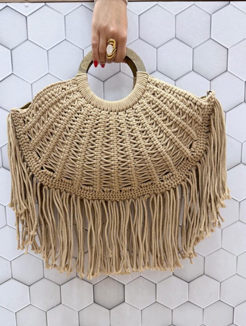 Bolso Flecos Marrón