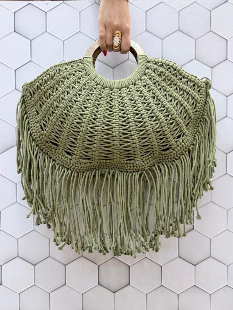 Bolso Flecos Verde