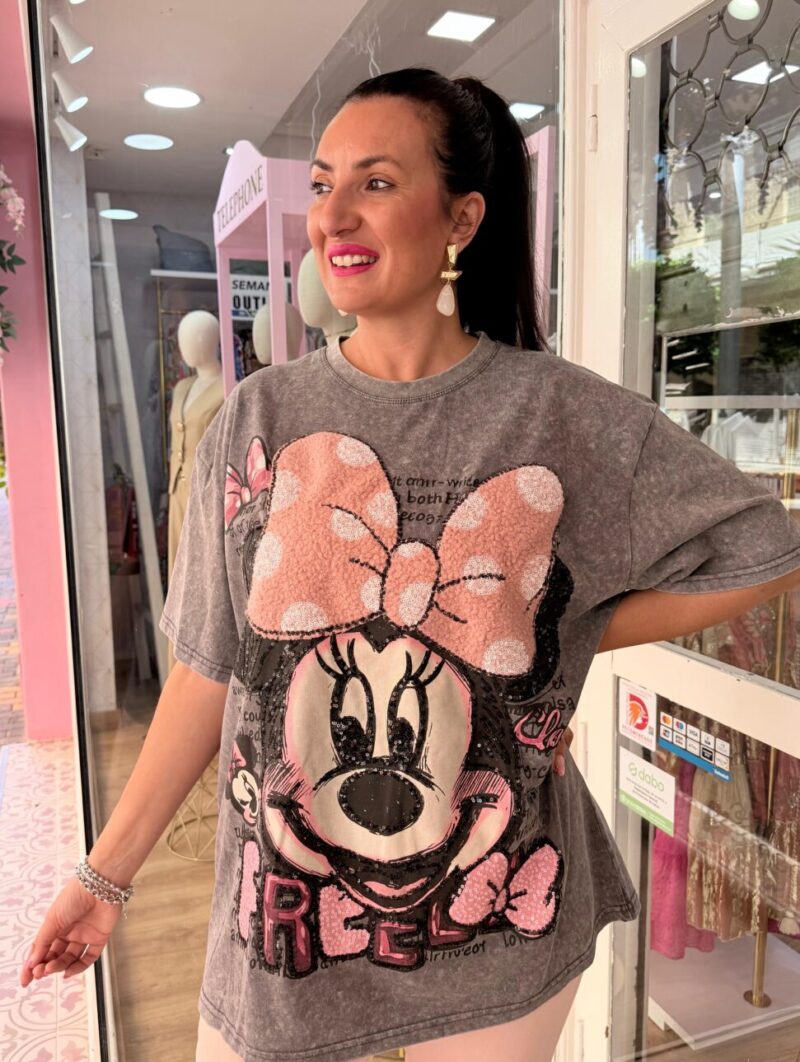 Alternative view of Camiseta Minnie Gris