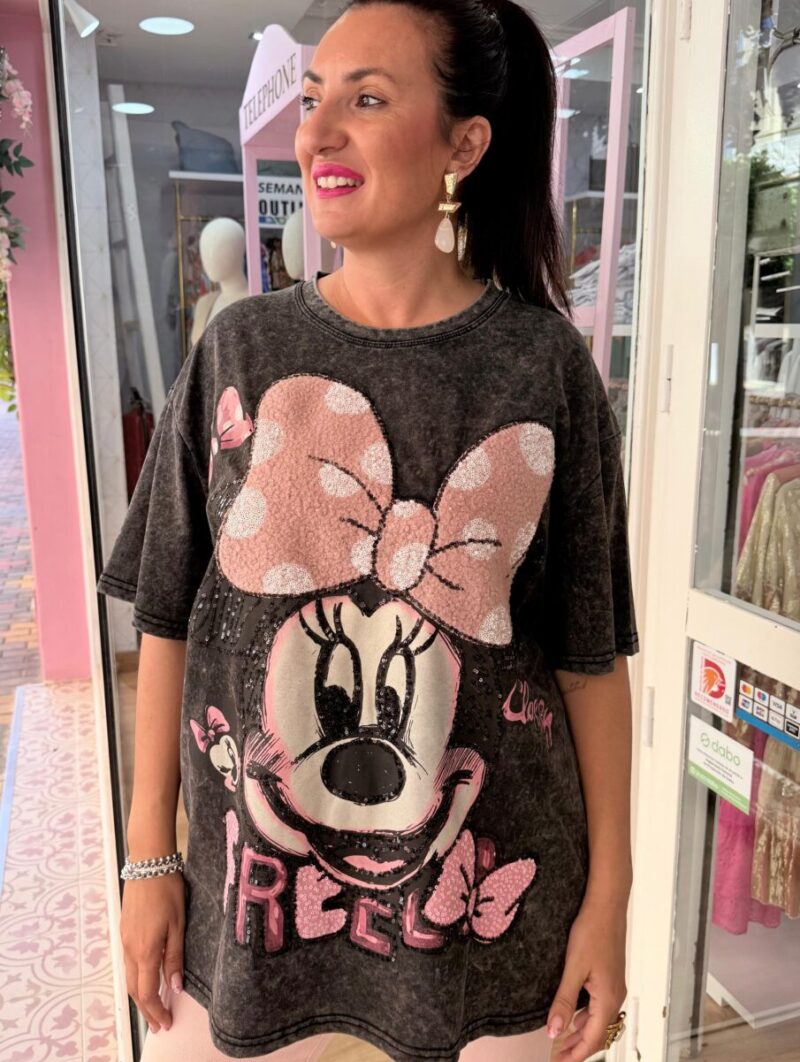 Alternative view of Camiseta Minnie Negra