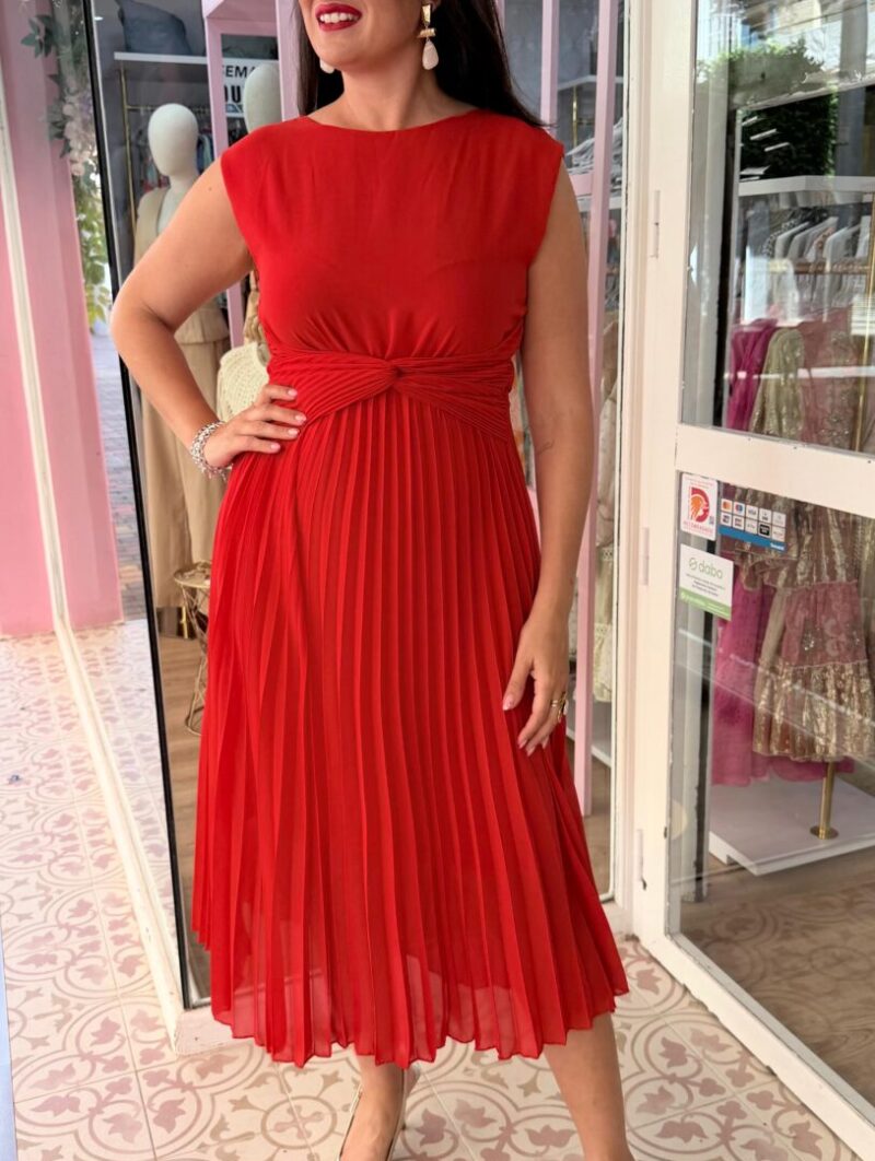 Alternative view of Vestido Abanico Rojo
